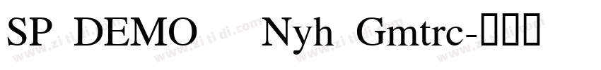 SP DEMO   Nyh Gmtrc字体转换
